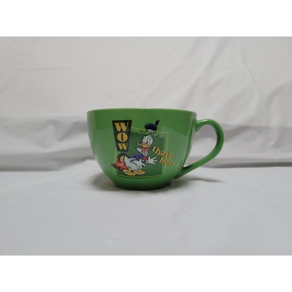NWT Disney Store Exclusive Donald Duck Over Sized Coffee Tea  "Wow! That's Hot!" - Picture 2 of 7